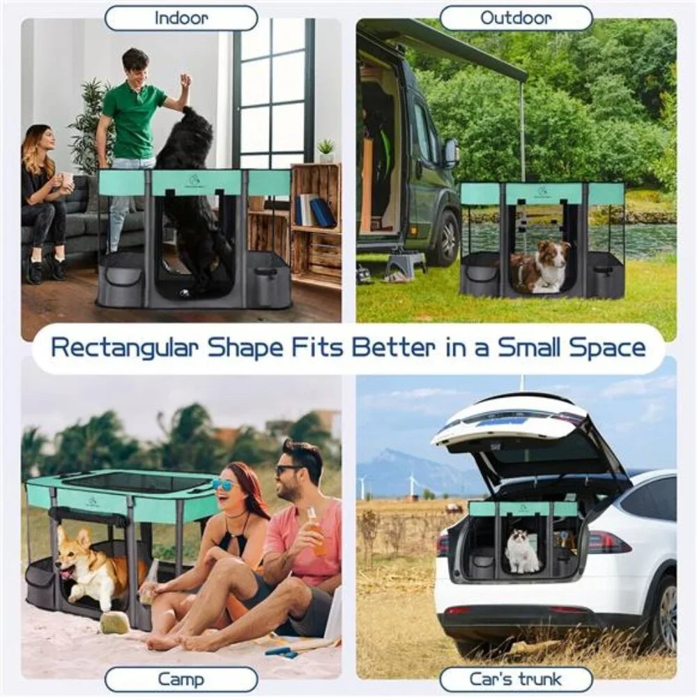 Dog Playpen,Pet Playpen,Foldable Dog Cat Playpens,Portable Exercise Kennel Tent